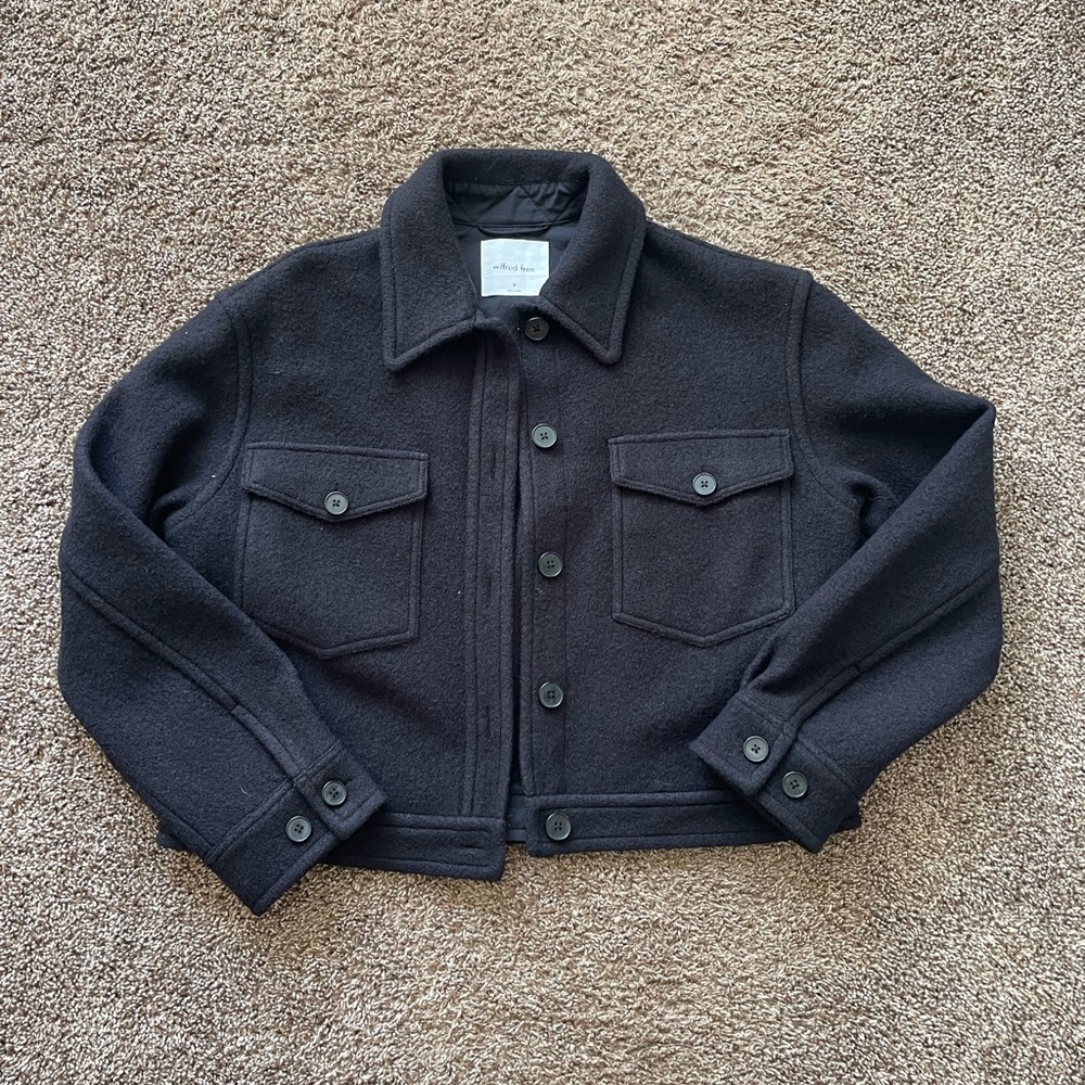 Aritzia Wilfred Free Ganna Cropped Jacket